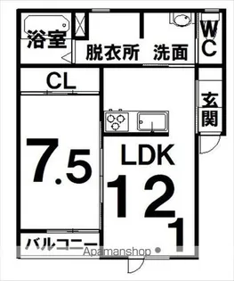 グラシアス エストレヤ【1階】の間取り